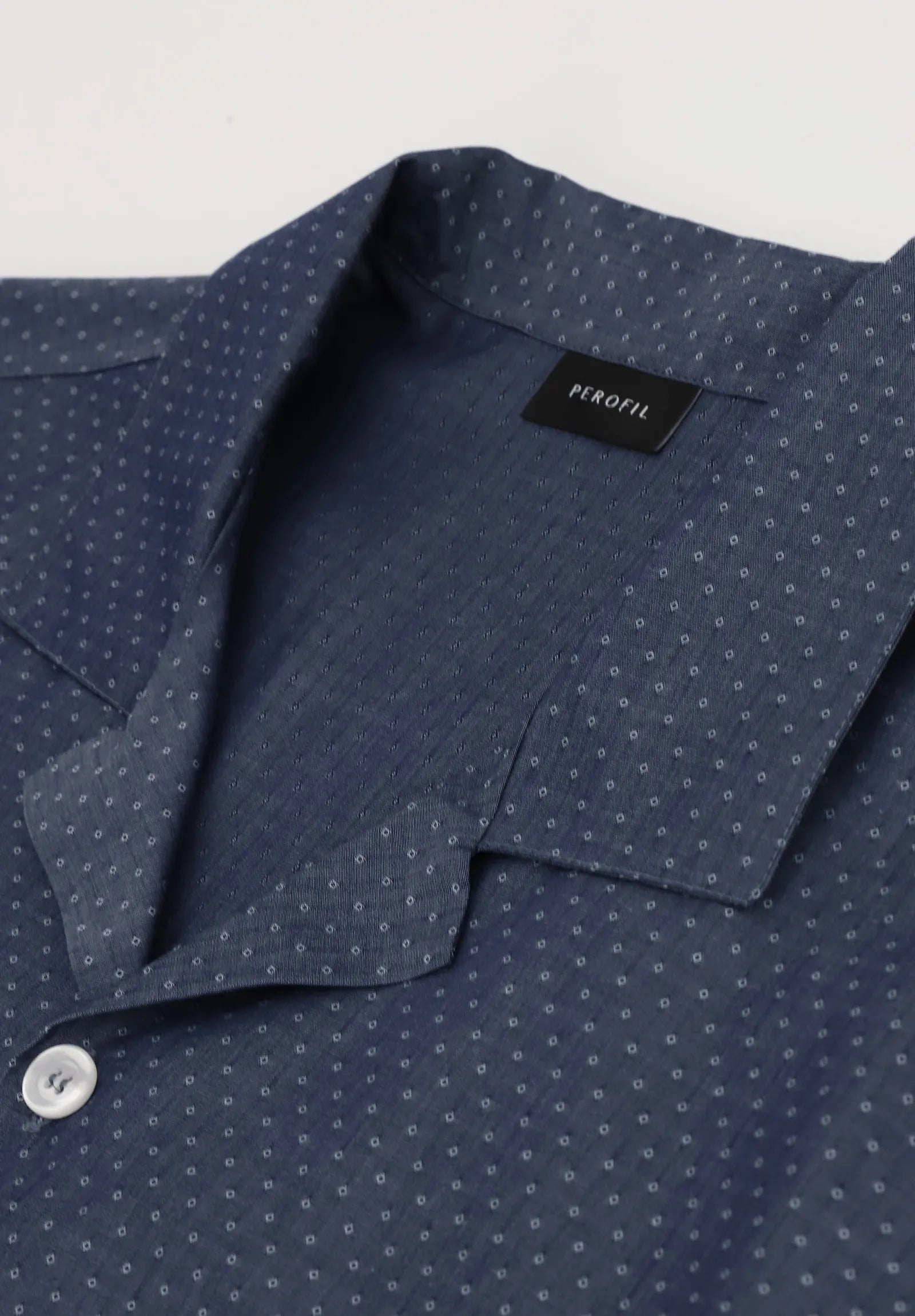 Pigiama Corto con Bottoni in Tela di Cotone Fantasie Camiceria PEROFIL VPRT93080