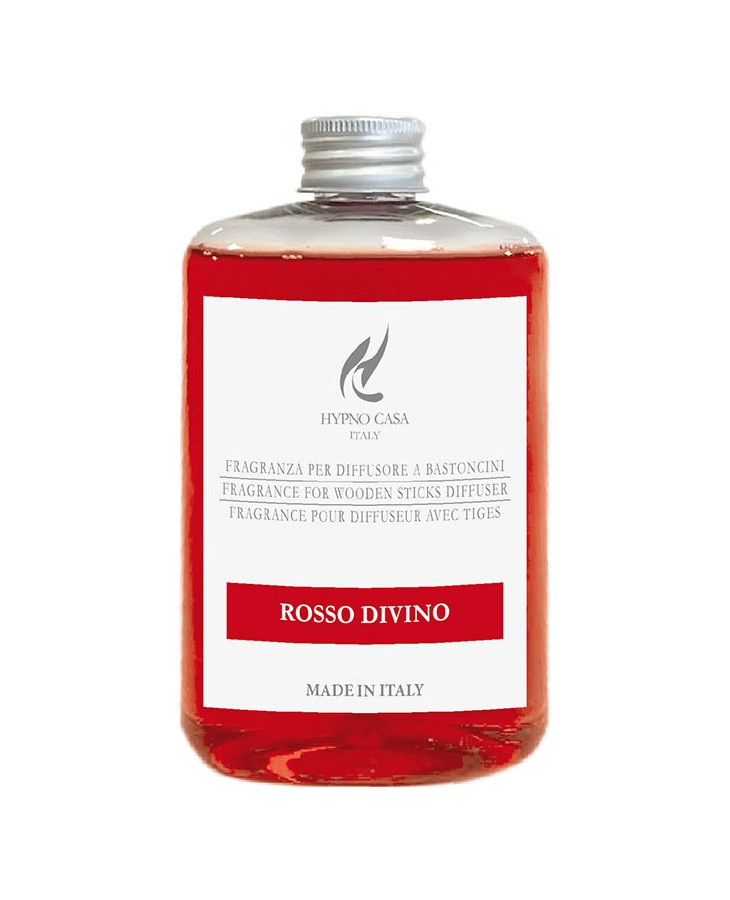Ricarica Per Diffusori Hypno Casa Rosso Divino, 200 Ml, Fragranza Per Ambiente, Made In Italy