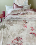 Completo Lenzuola In Raso Di Cotone Ciclamino Blumarine