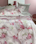 Completo Lenzuola In Raso Di Cotone Ranuncolo Blumarine