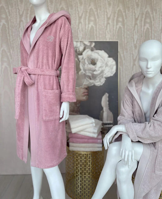 Accappatoio con cappuccio in spugna Benessere Blumarine