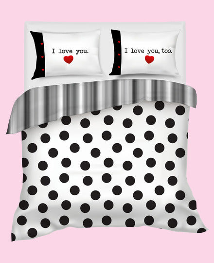 Copripiumino matrimoniale In Raso Di Cotone Mon Amour Camomilla