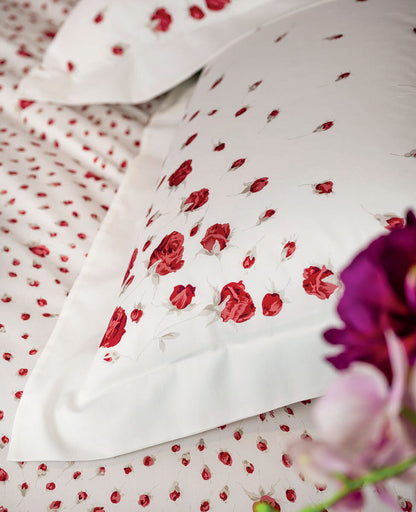 Completo Lenzuola In Raso di Cotone Sogno Blumarine