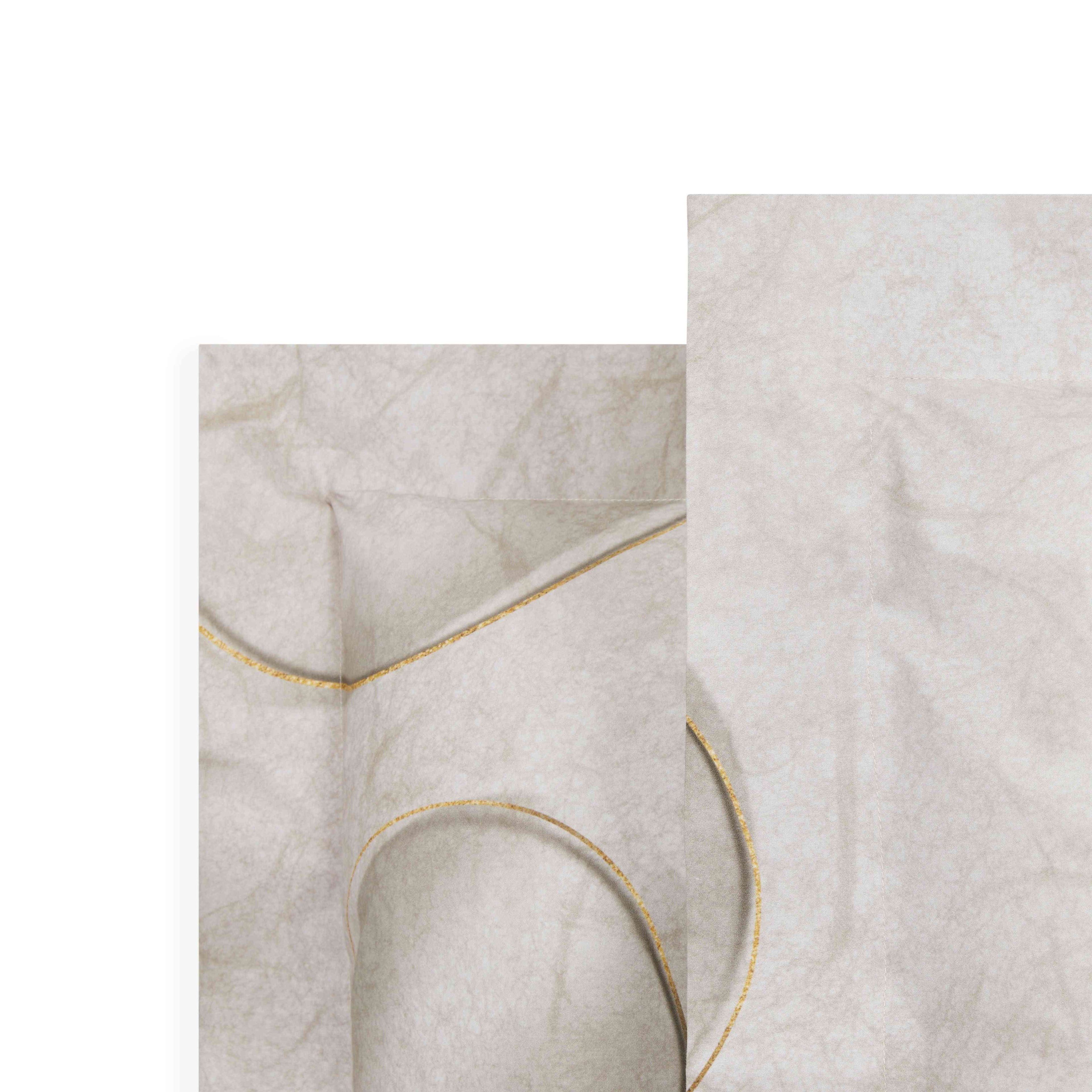 Completo Lenzuola Carrara Paper Moderno in Percalle