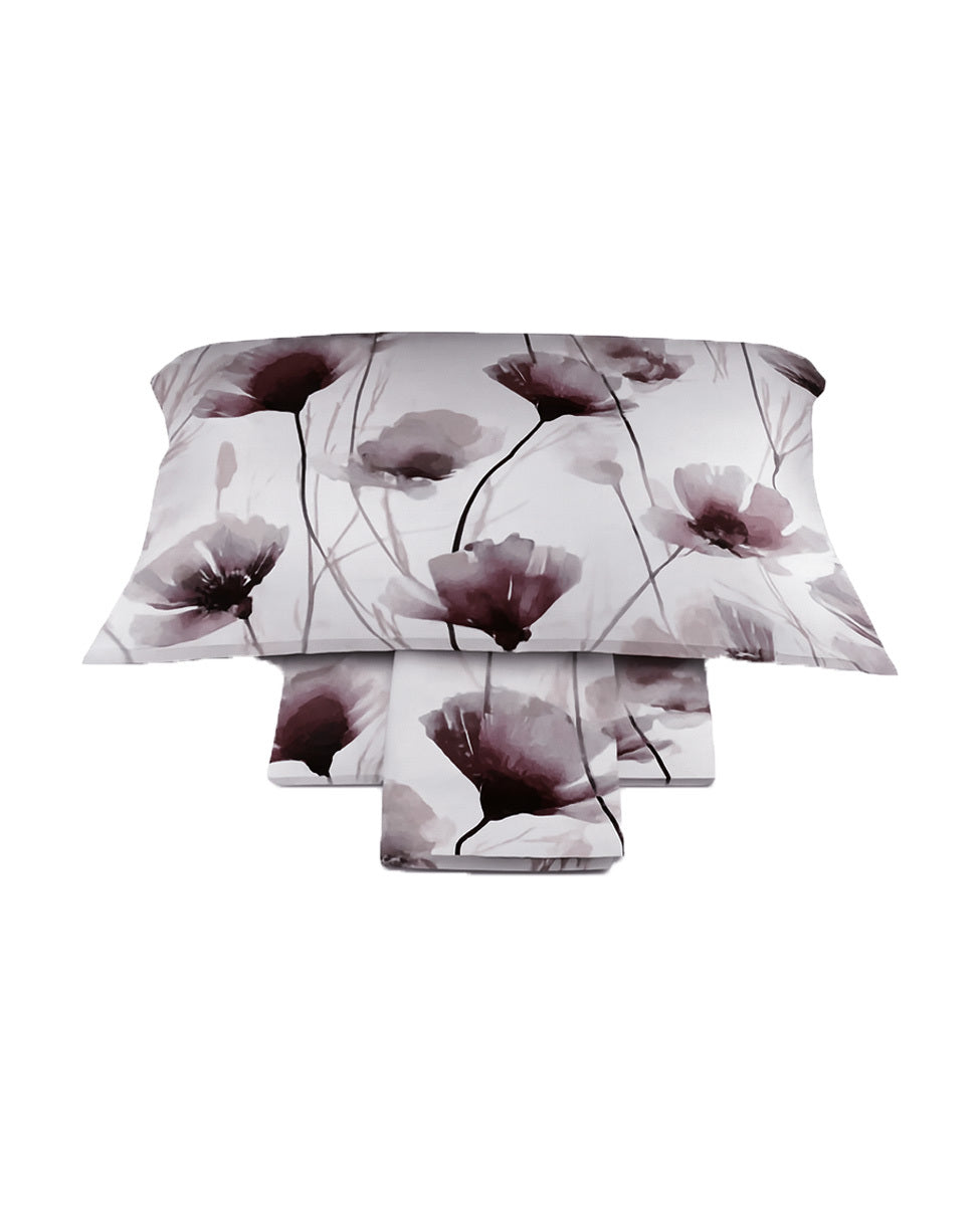 Completo Lenzuola In Raso Di Cotone Tulip Dondi