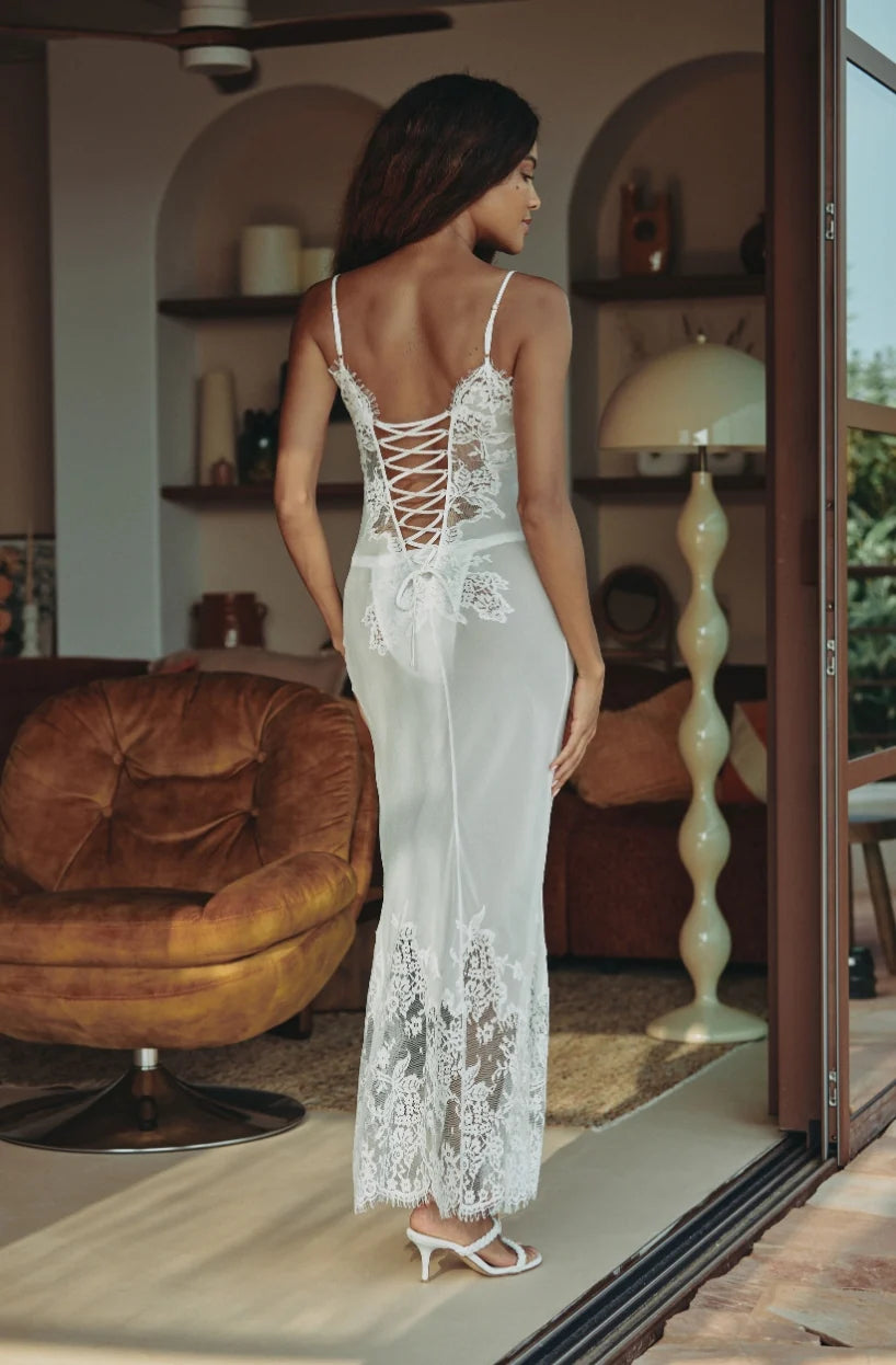 Camicia Lunga in Pizzo Calista 2CAL3002