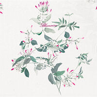 Completo Lenzuola In Raso Di Cotone Gelsomino Blumarine