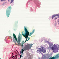 Completo Lenzuola In Raso Di Cotone Biancofiore Blumarine