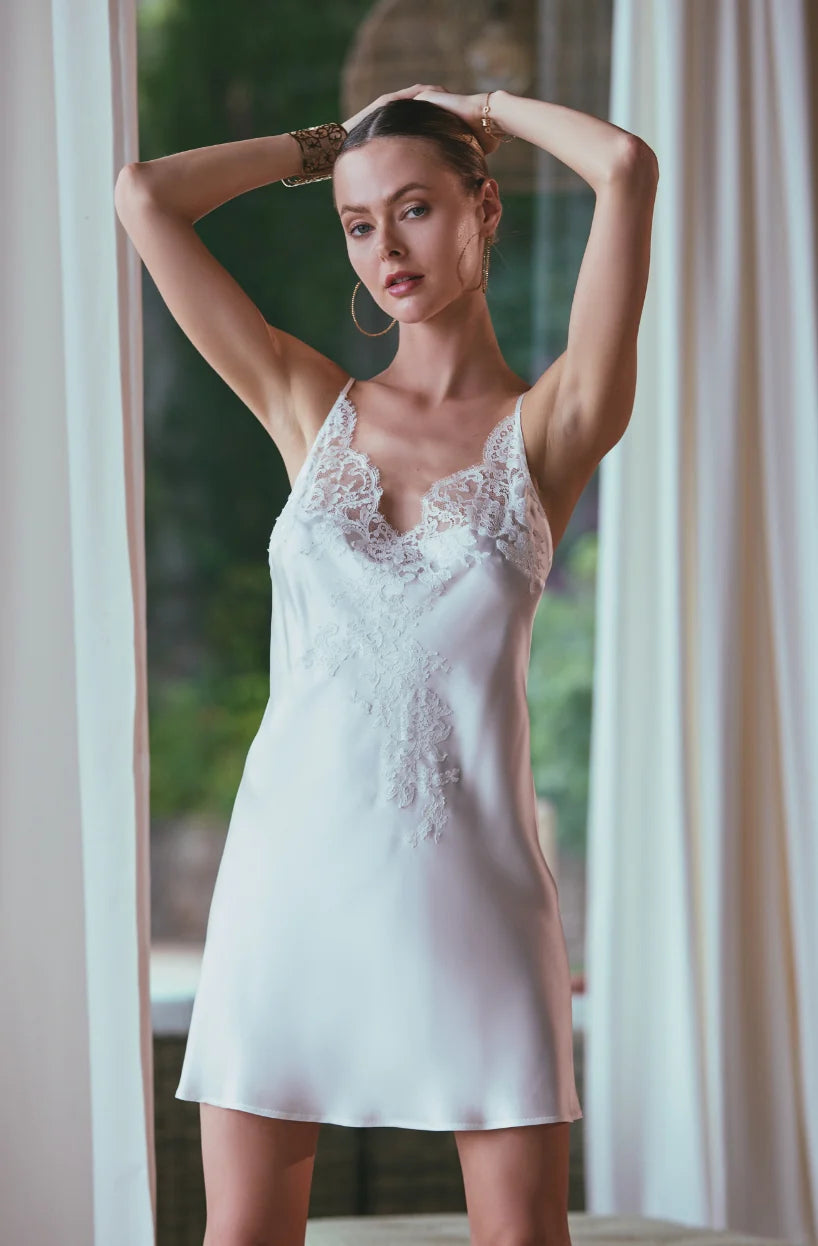 Camicia Da Notte Sposa con Spalline Artemis Marjolaine 3ART0101
