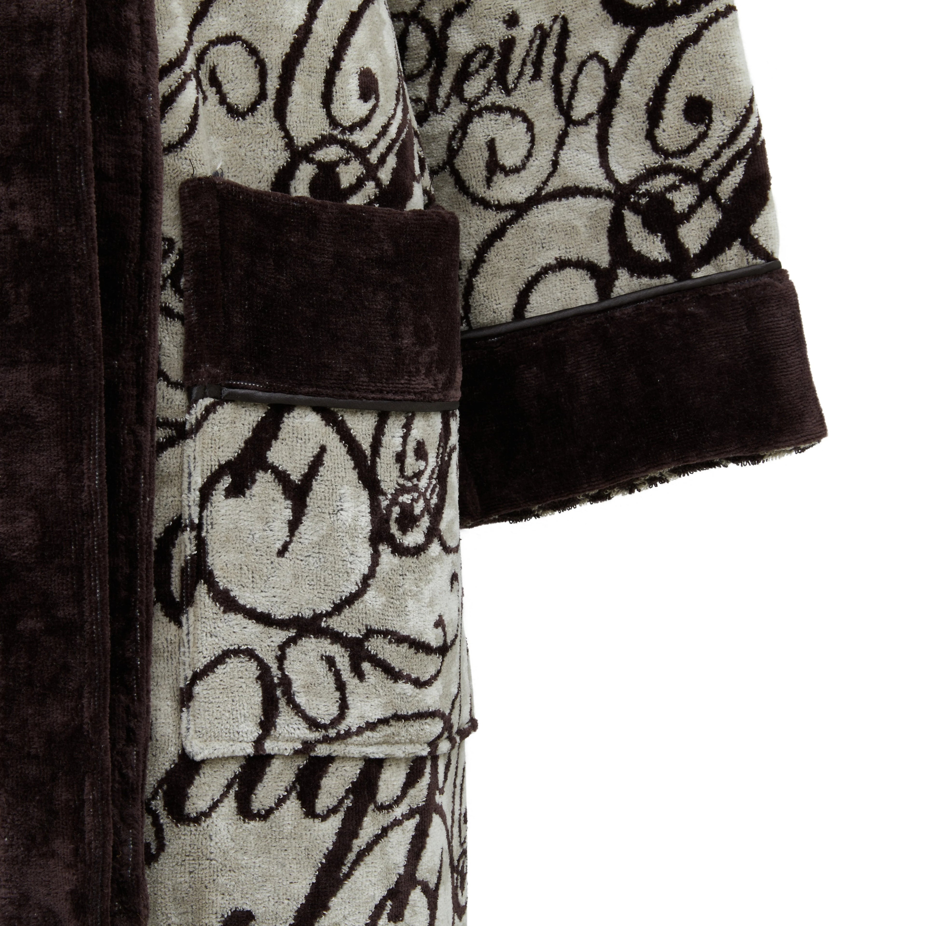 Accappatoio con Cappuccio Philipp Plein Script in Spugna