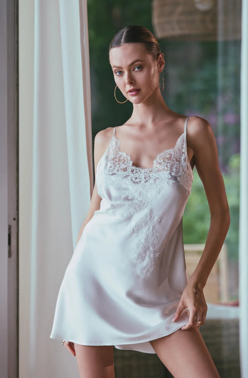 Camicia Da Notte Sposa con Spalline Artemis Marjolaine 3ART0101