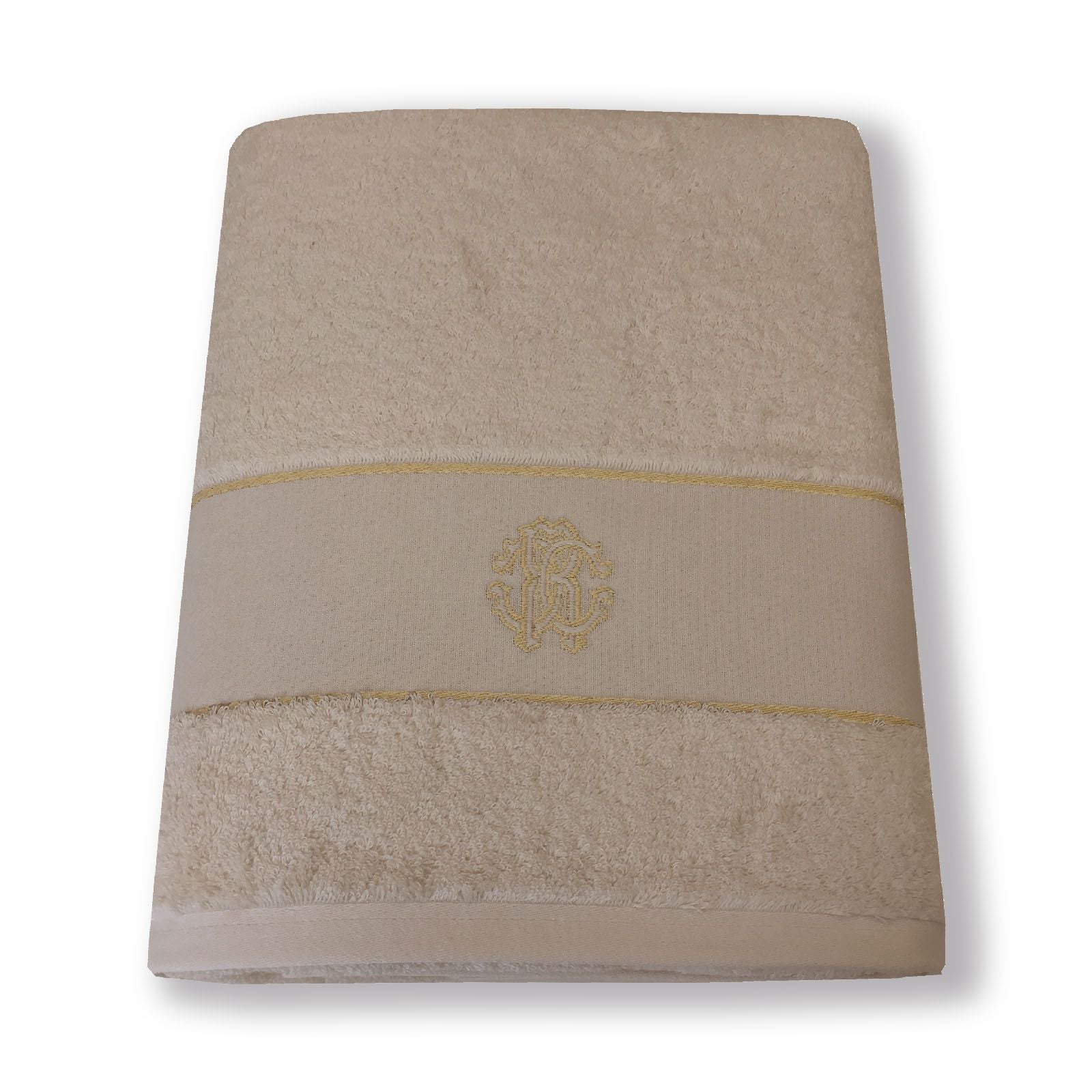 Set 1+1 GOLD NEW SET Asciugamano e Ospite ROBERTO CAVALLI