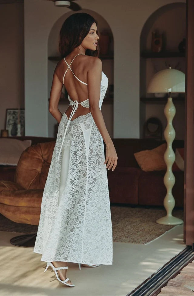 Camicia Lunga in Pizzo Carmela 3CAR3002