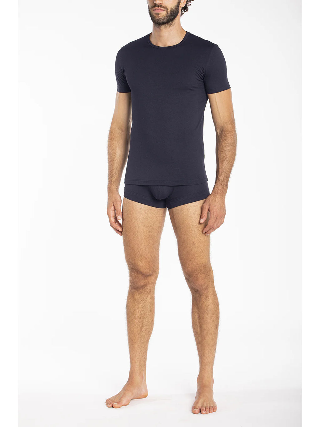 Maglietta girocollo in jersey di cotone makò elasticizzato JNL120