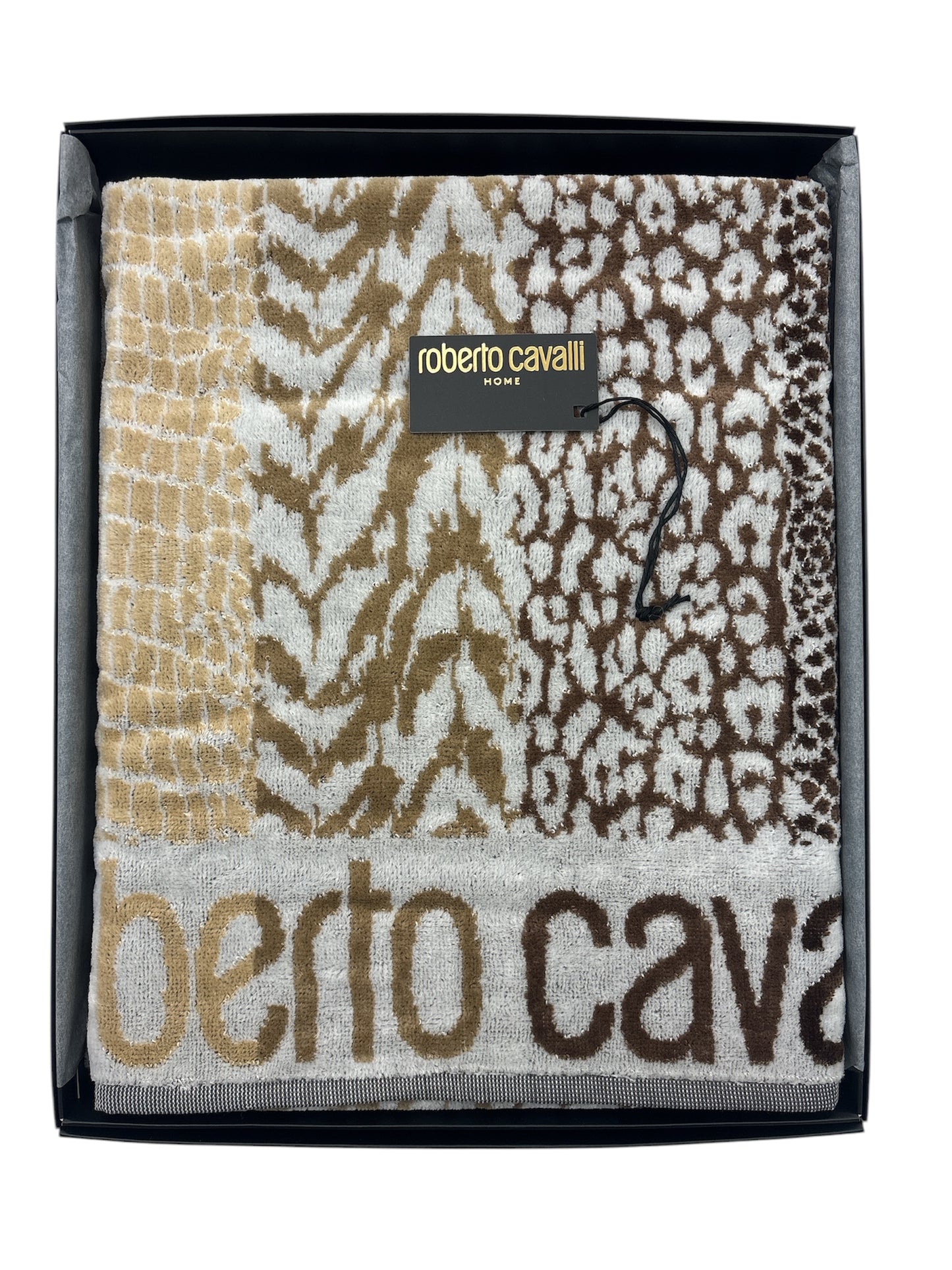 Set 1+1 Skin Asciugamano e Ospite ROBERTO CAVALLI