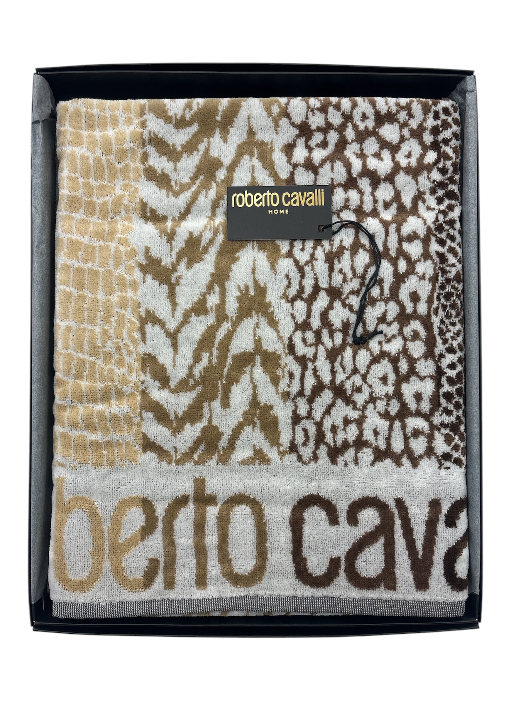 Set 1+1 Skin Asciugamano e Ospite ROBERTO CAVALLI