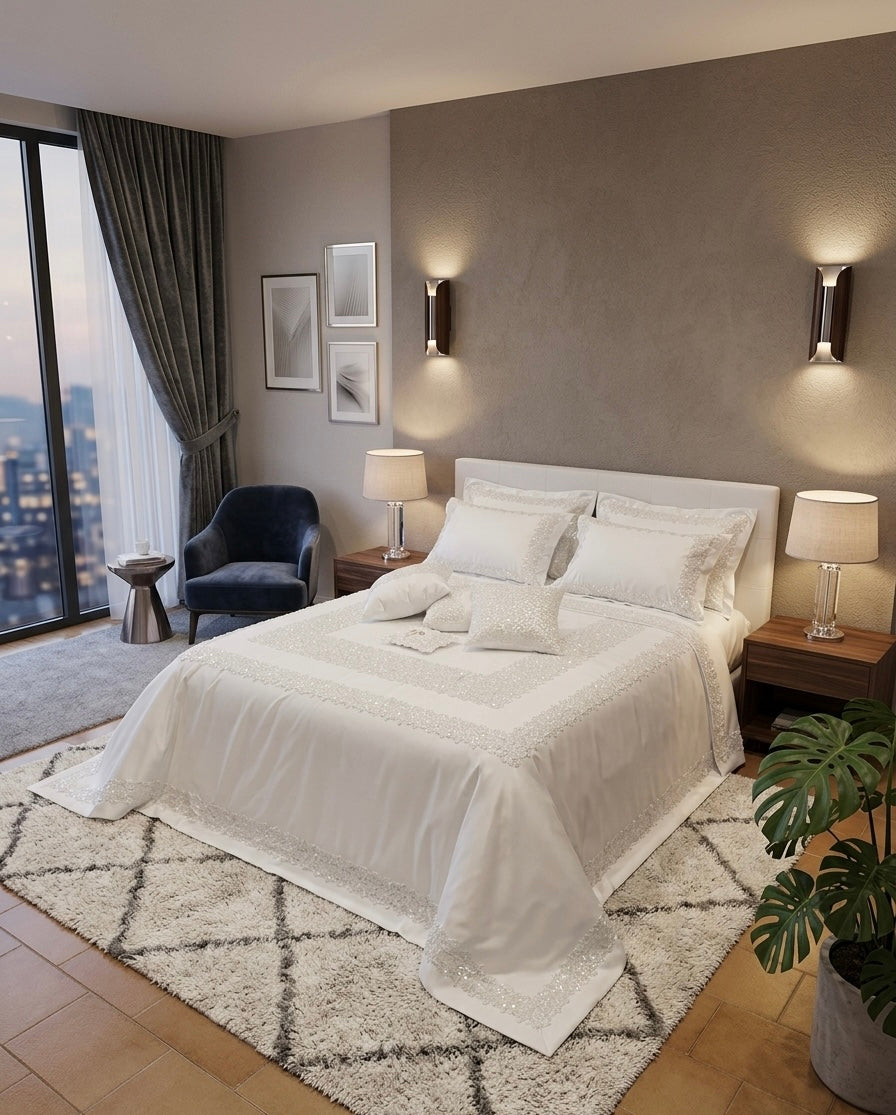 Primo Letto Macramè Giltterato | Non solo corredi |