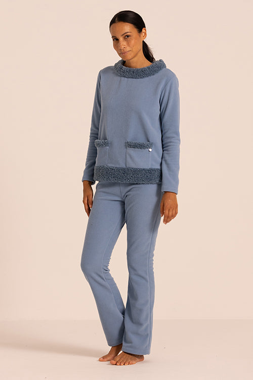 Pigiama Donna In Pile Maryplaid 6P84214