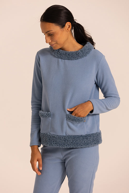 Pigiama Donna In Pile Maryplaid 6P84214