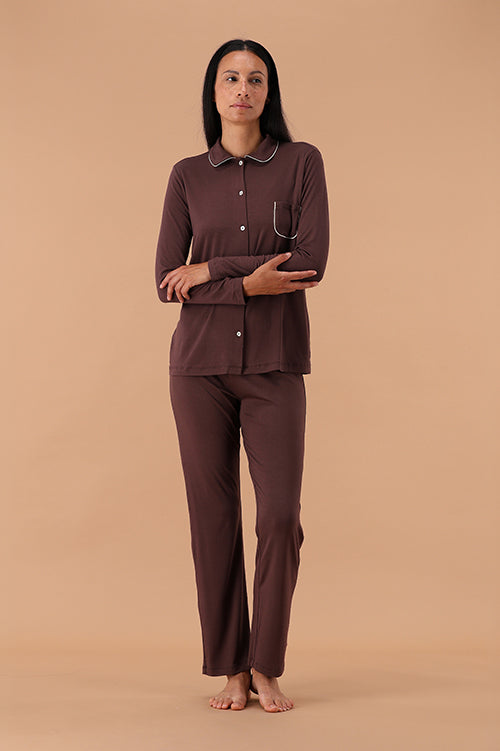 Pigiama Donna Maryplaid 6P86500 in Jersey Stretch