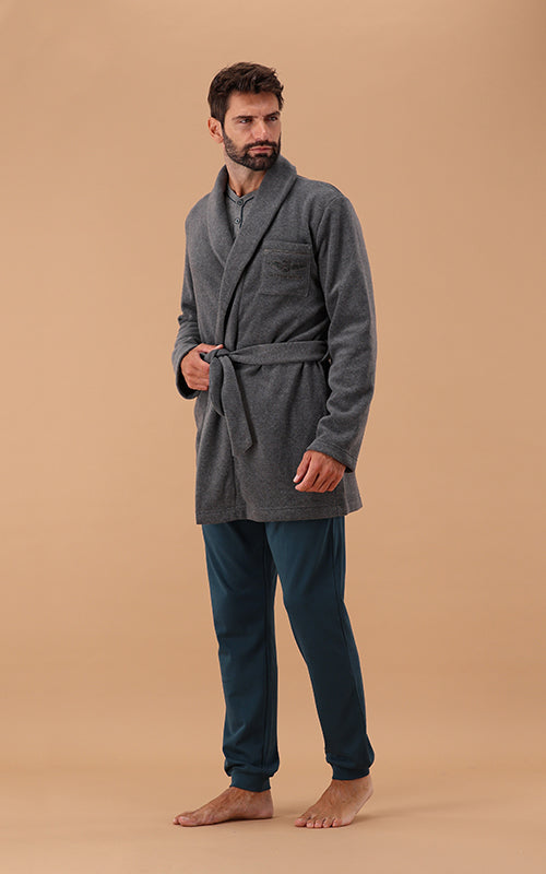 Giacca Da Camera Uomo In Pile Marina Militare 6Z85086MM