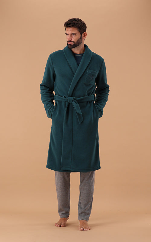 Vestaglia Uomo Manica Lunga In Pile Marina Militare 6Z85087MM