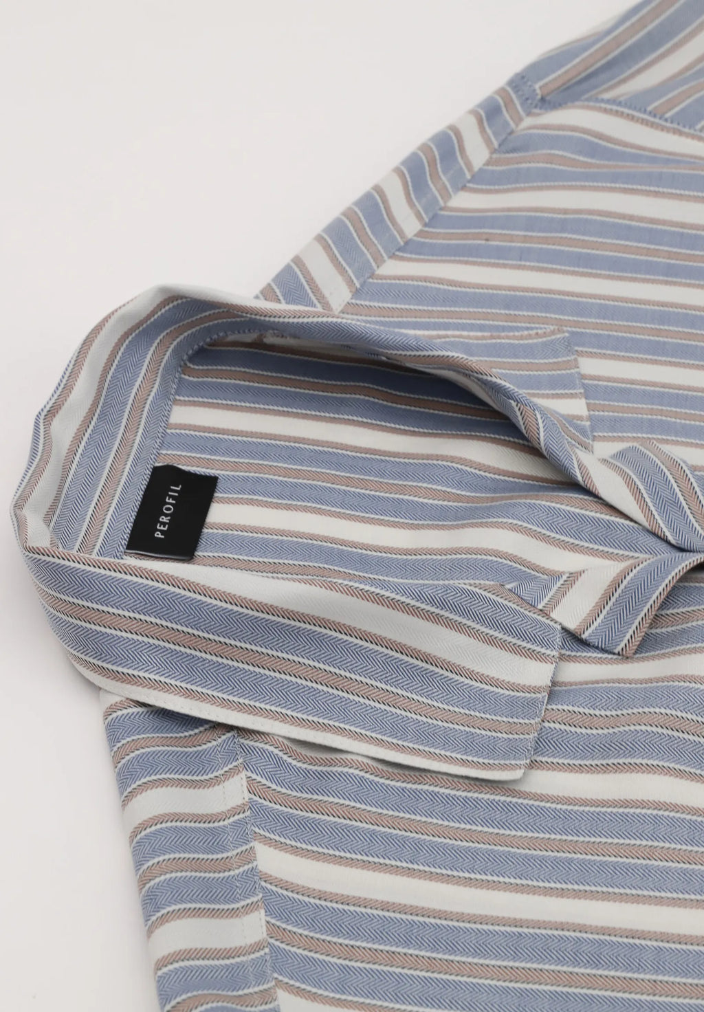 Pigiama Lungo Aperto con Collo in Lyocell Silk Touch Riga Tortora PEROFIL VPRT93079