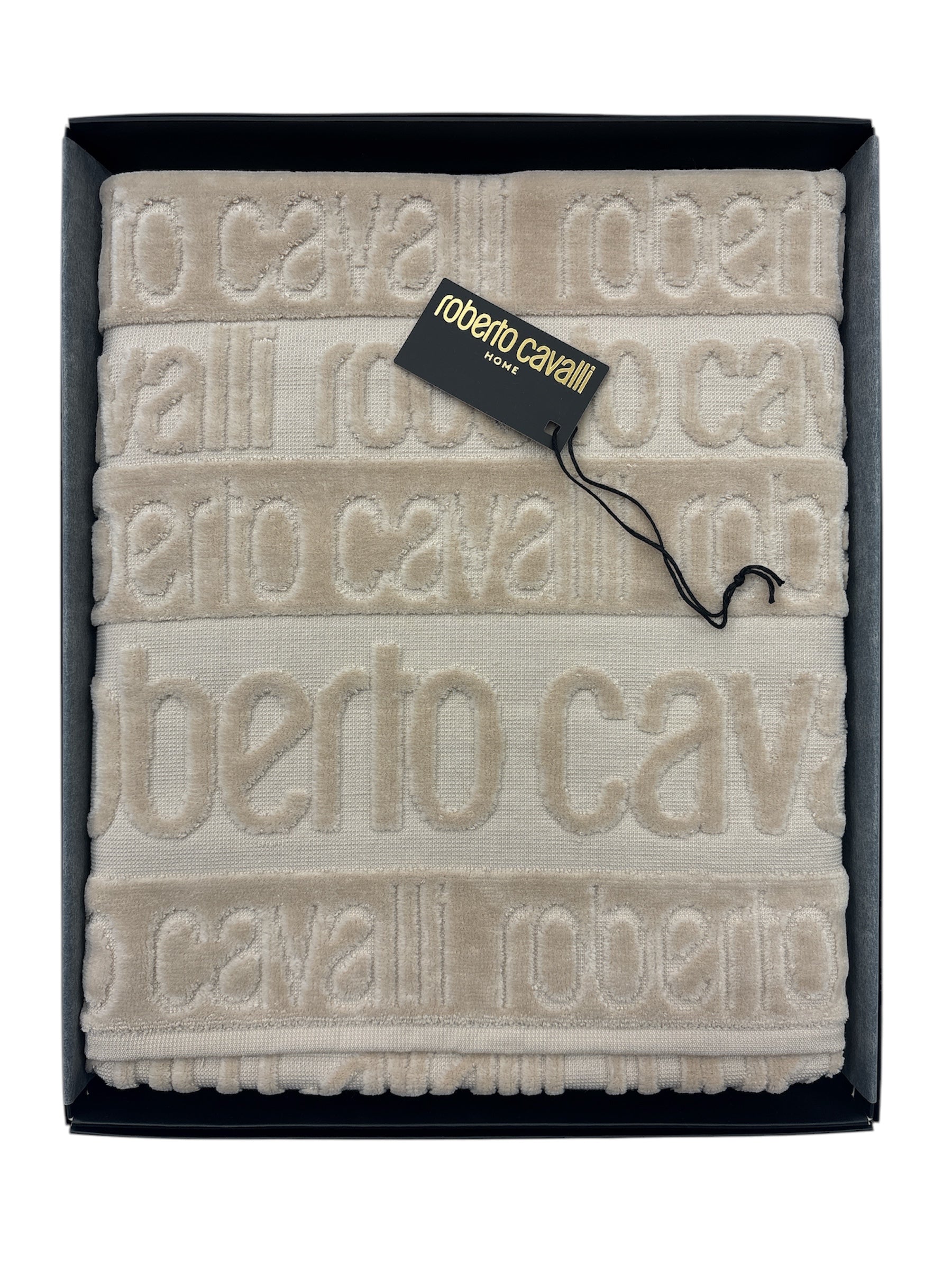 Set 1+1 Written Asciugamano e Ospite ROBERTO CAVALLI