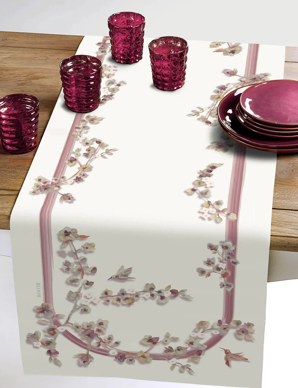 TESSITURA RANDI tovaglia stampa digitale 100% cotone Almond