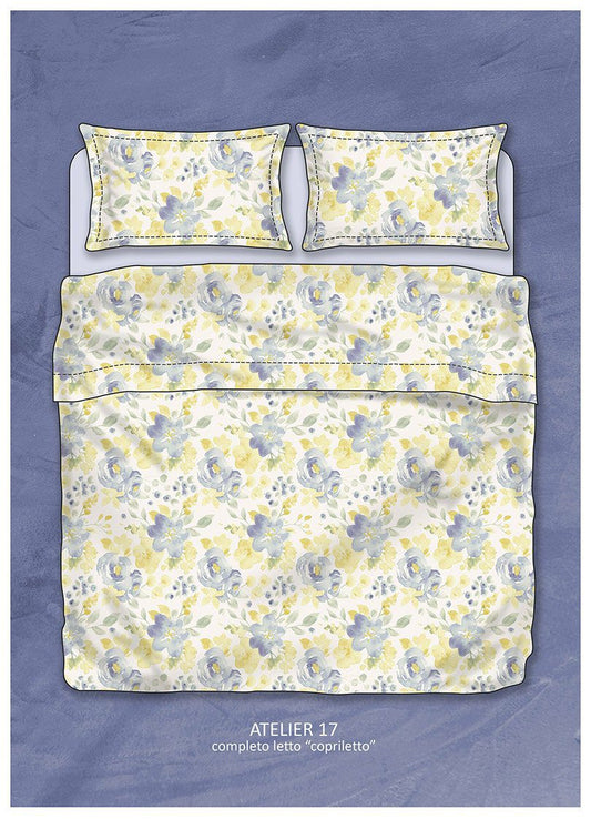 Randi Weaving Double Bed Sheet Set Blue Butterflies Trama
