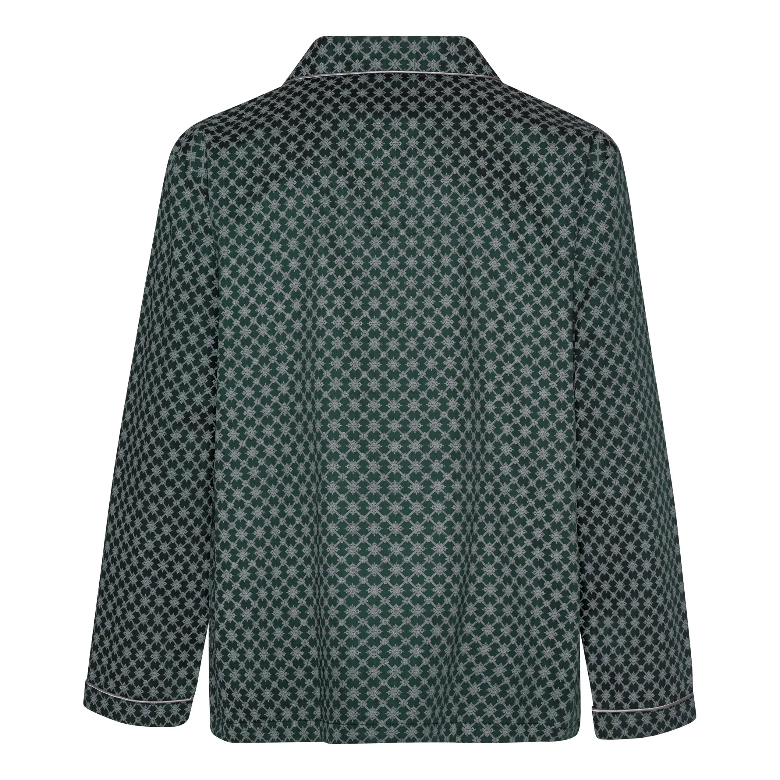 Megeve Pigiama Uomo in Satin Premium con Colletto Classico Ambassador