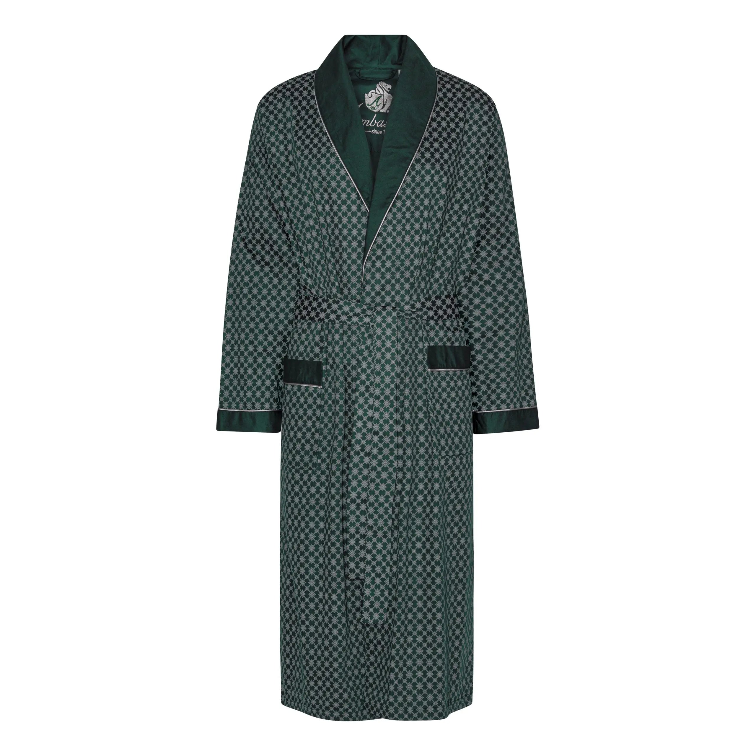 Megeve Vestaglia Uomo in Satin Premium con Collo Sciallato Ambassador