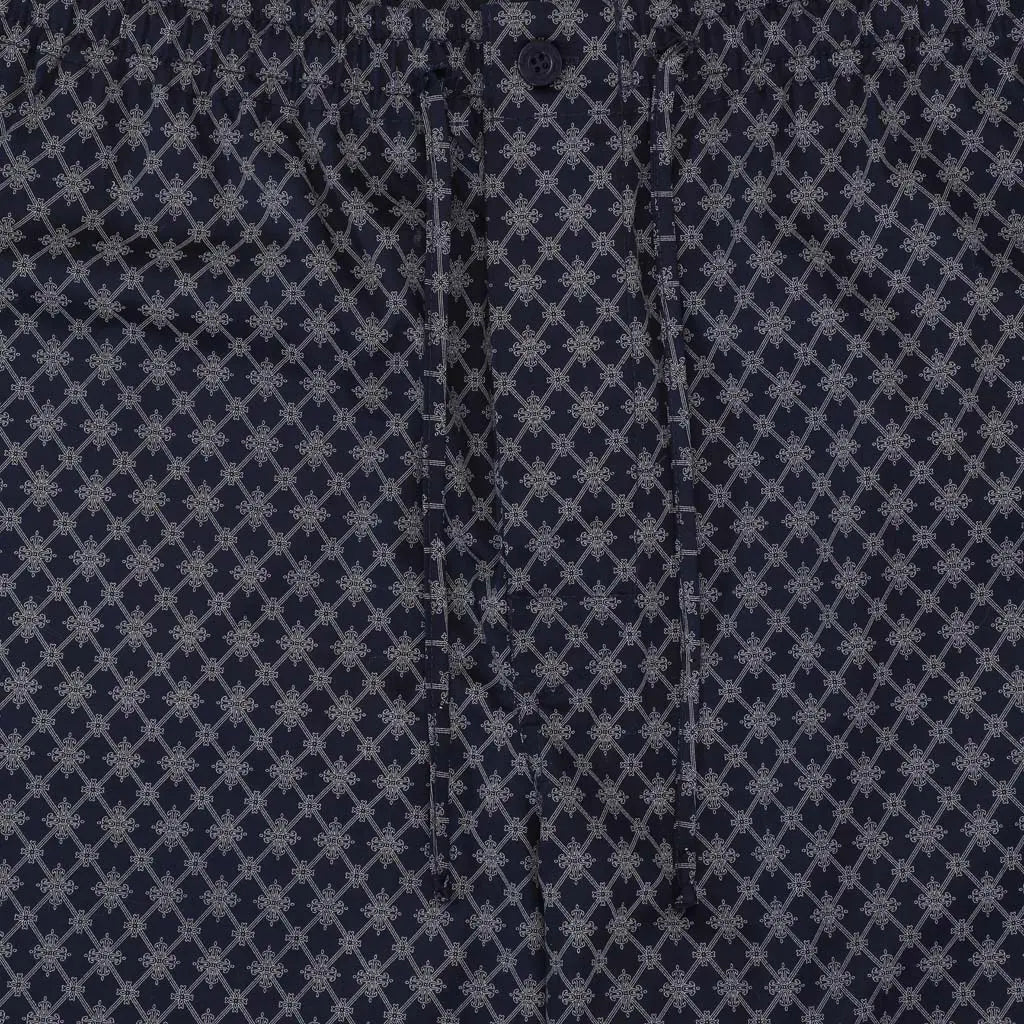 Megeve Pigiama Uomo in Satin Premium con Colletto Classico Ambassador