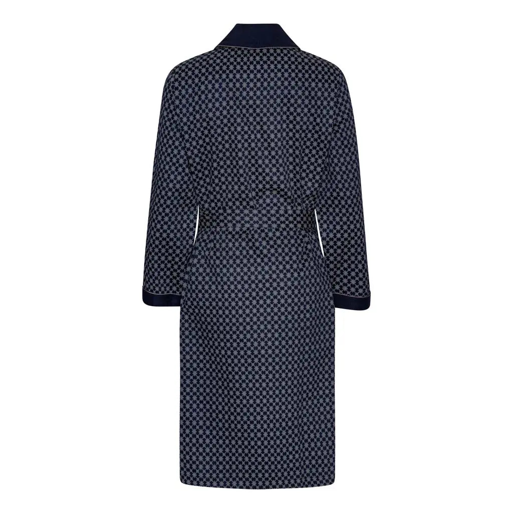 Megeve Vestaglia Uomo in Satin Premium con Collo Sciallato Ambassador