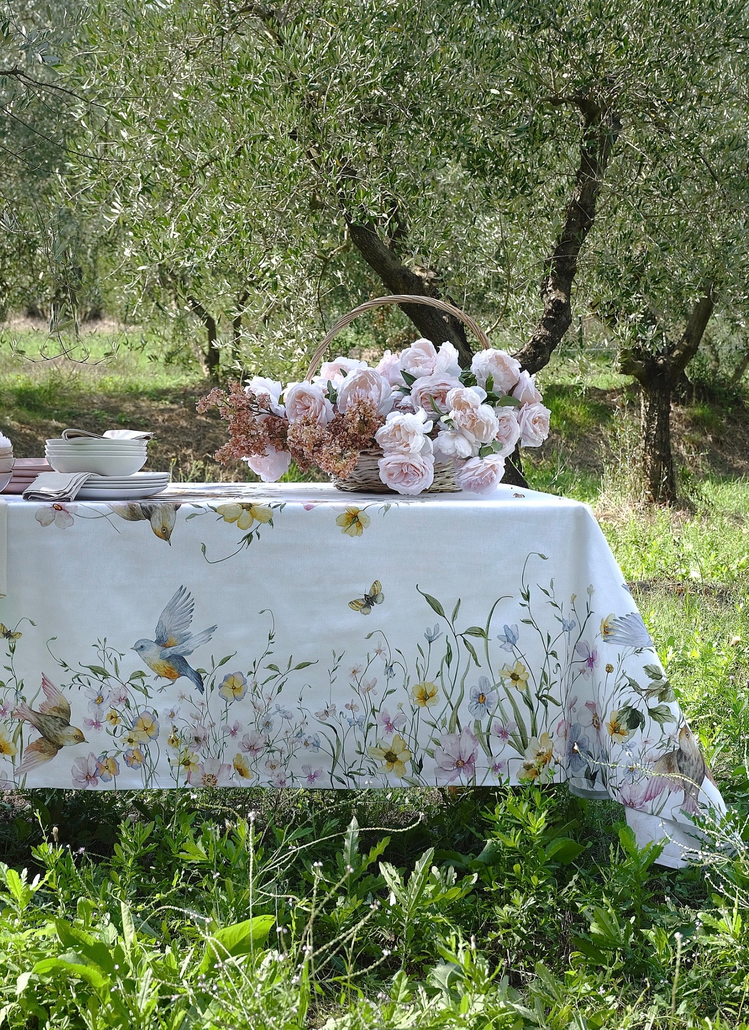 Tovaglia in Cotone MELODIA DI PASQUA Petracchi