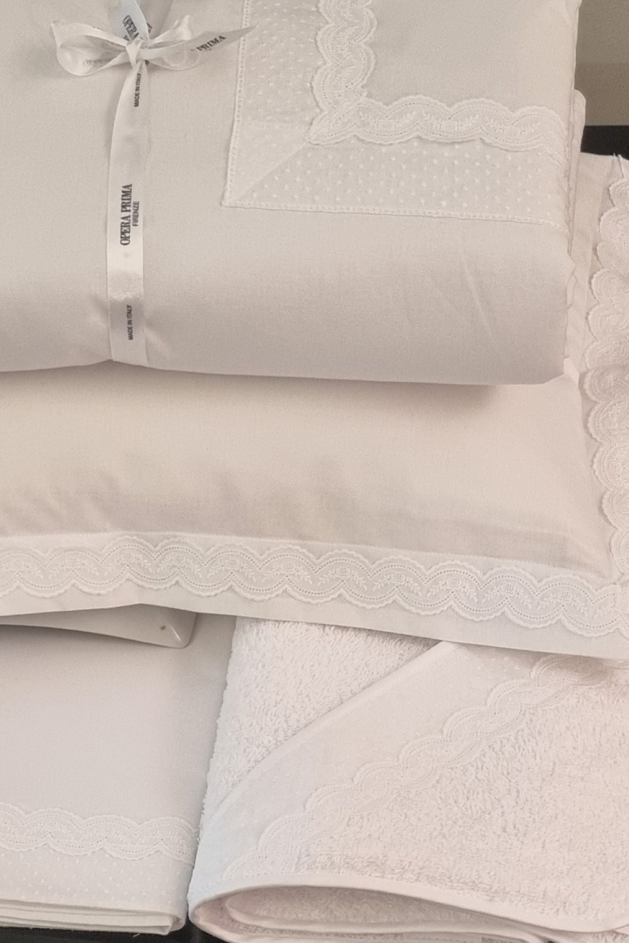 Lenzuolina Culla 3 Pezzi Opera Prima Baby Lace