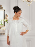 Camicia Da Notte 4 bottoni in Lino Non Solo Corredi Erika