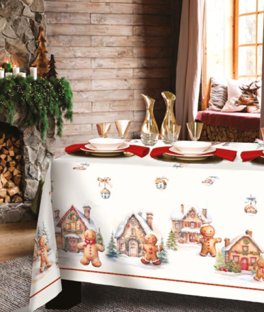 Tovaglia da tavola Natalizia Gingerbread