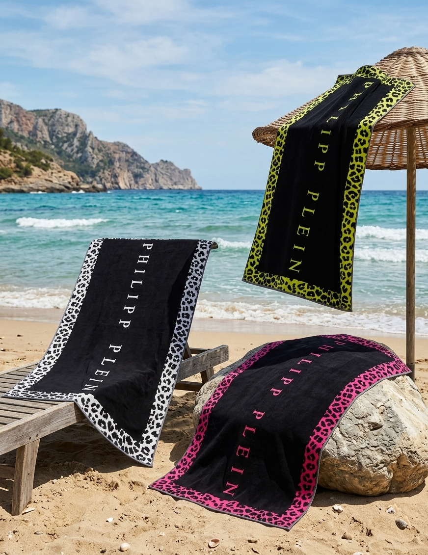 Telo Mare Leo Beach Philipp Plein 95x180cm