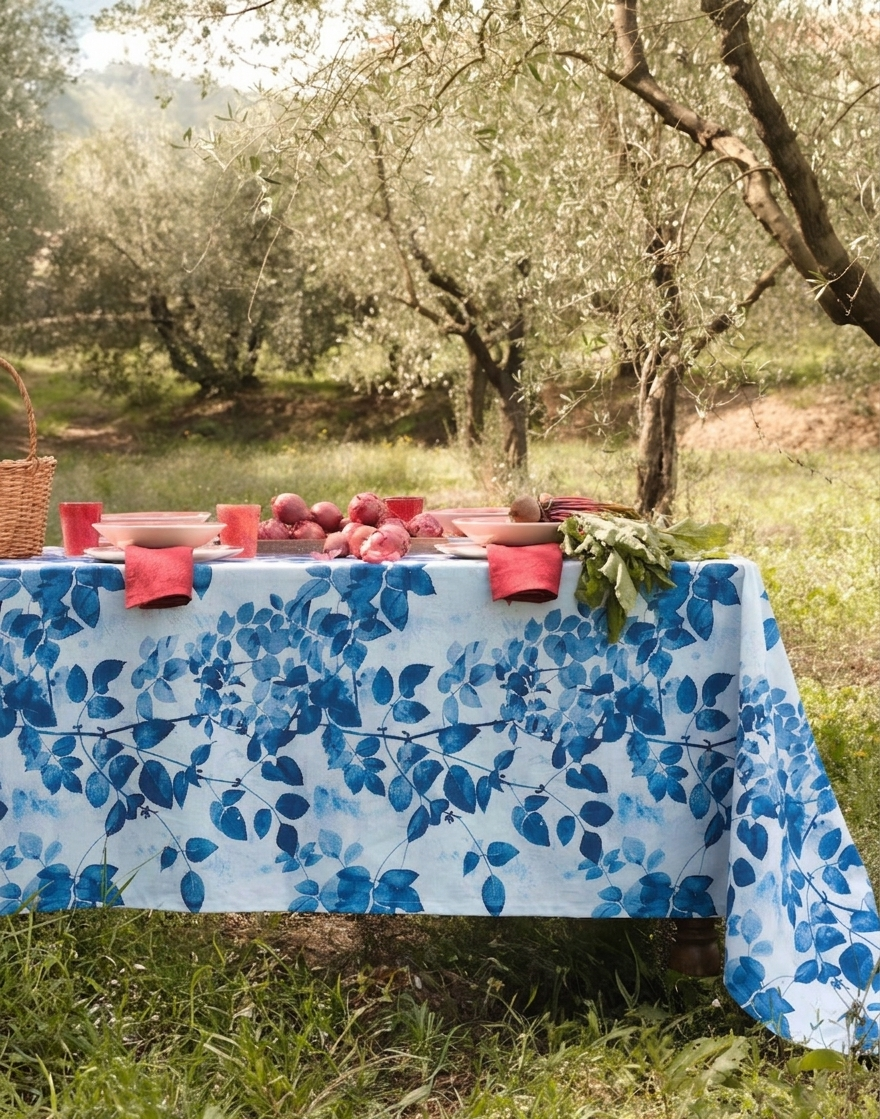 Tovaglia stampa digitale 100% cotone Ramage by PETRACCHI