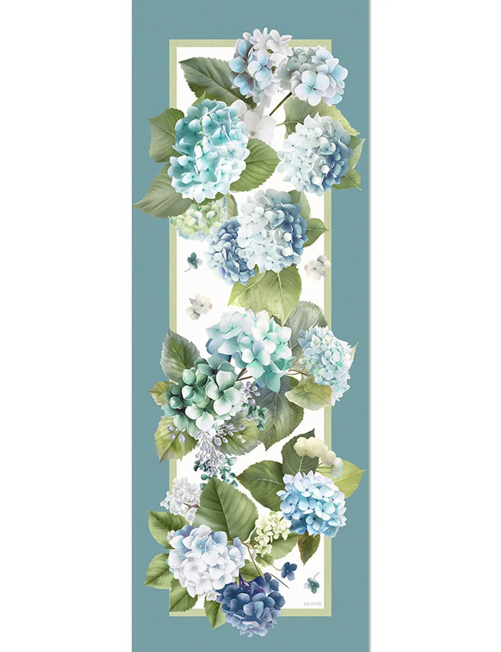 TESSITURA RANDI tovaglia stampa digitale 100% cotone HYDRANGEA