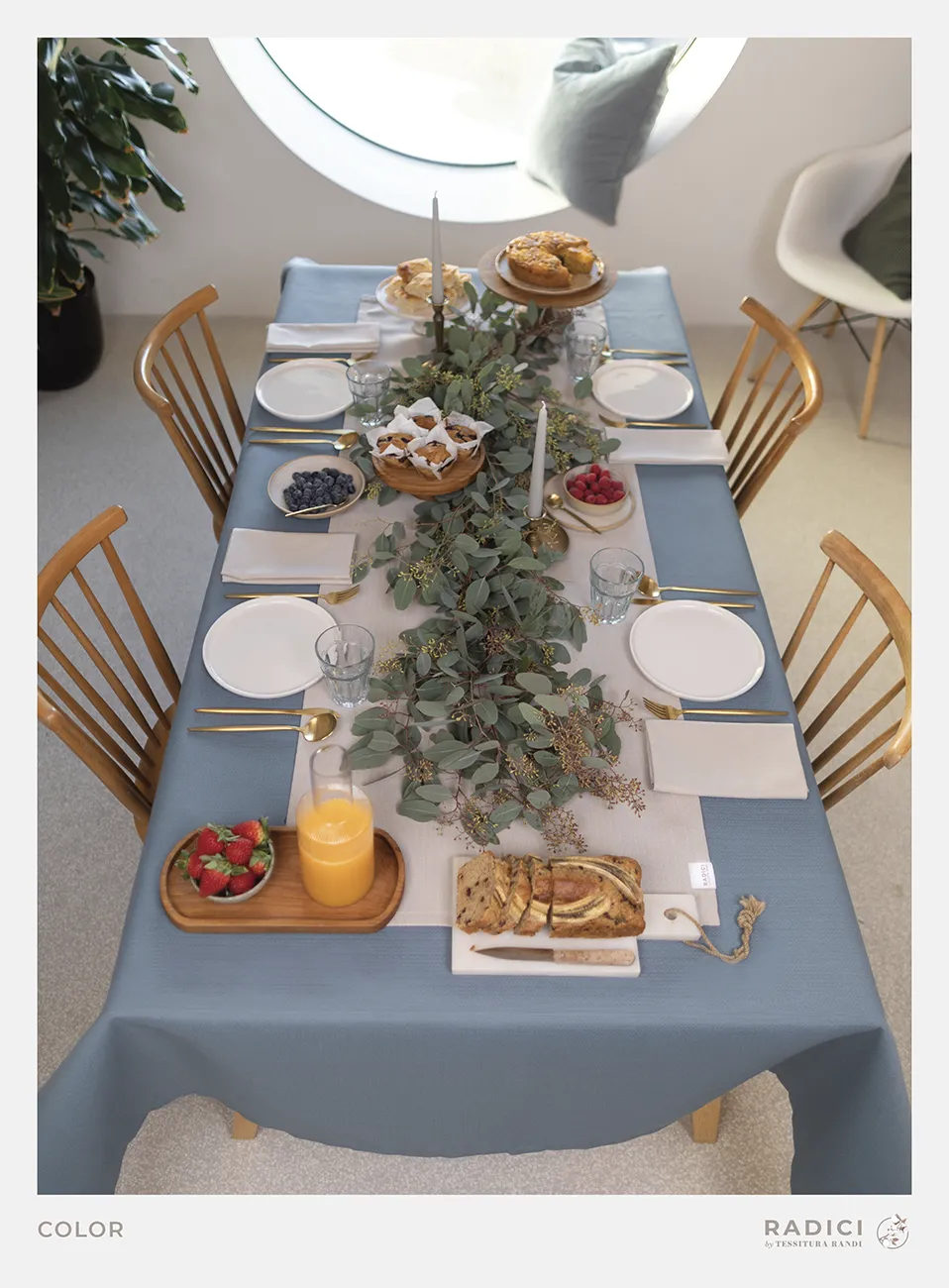 Servizio da Tavola Antimacchia Radici Color Tessitura Randi