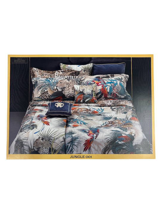 Completo Lenzuola Roberto Cavalli Jungle in Raso di Cotone