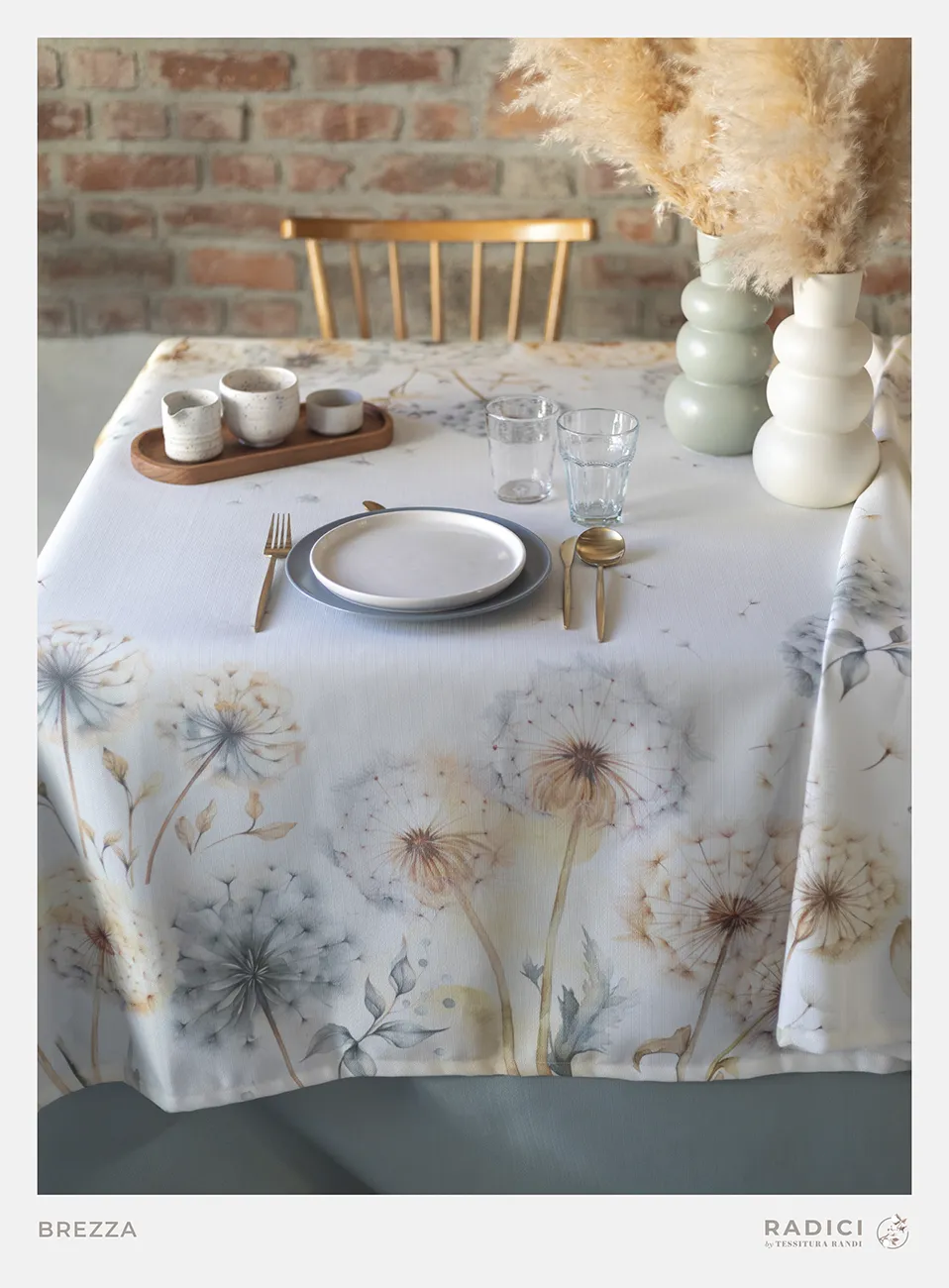 Servizio da Tavola Antimacchia Radici Brezza Tessitura Randi