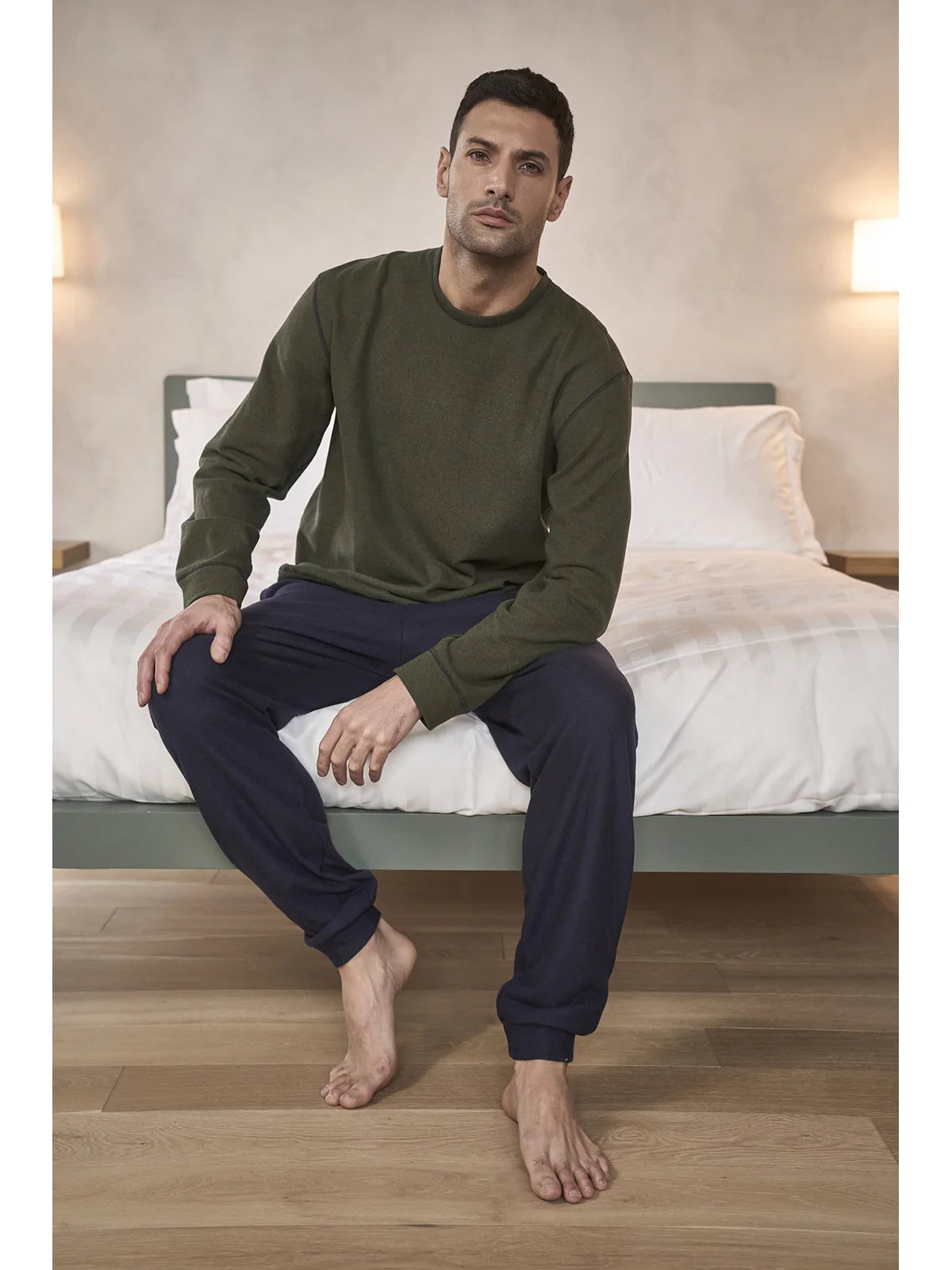 Pigiama Uomo Girocollo Double Face in Puro Cotone JULIPET JAL275