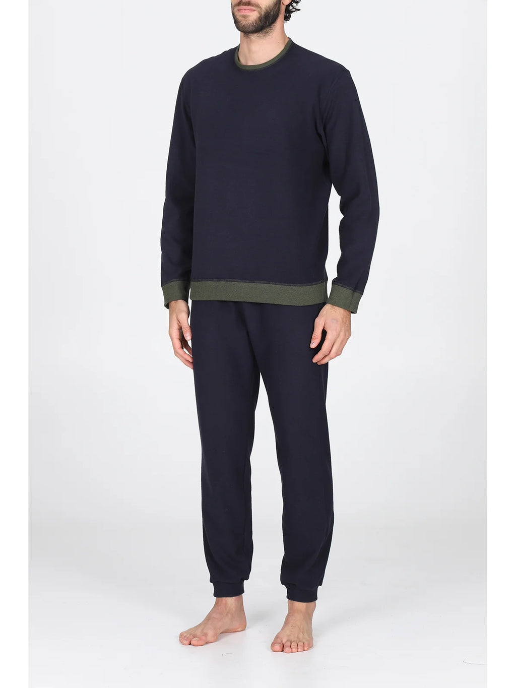 Pigiama Uomo Girocollo Double Face in Puro Cotone JULIPET JAL275