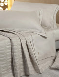 Set Letto Matrimoniale Borbonese Prestige Lenzuola e Trapuntino Ricamato