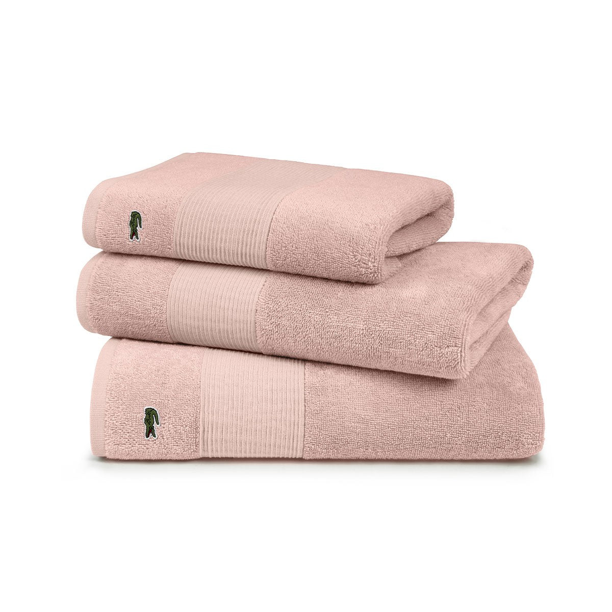 Set 1+1 LECROCO Asciugamano e Ospite LACOSTE