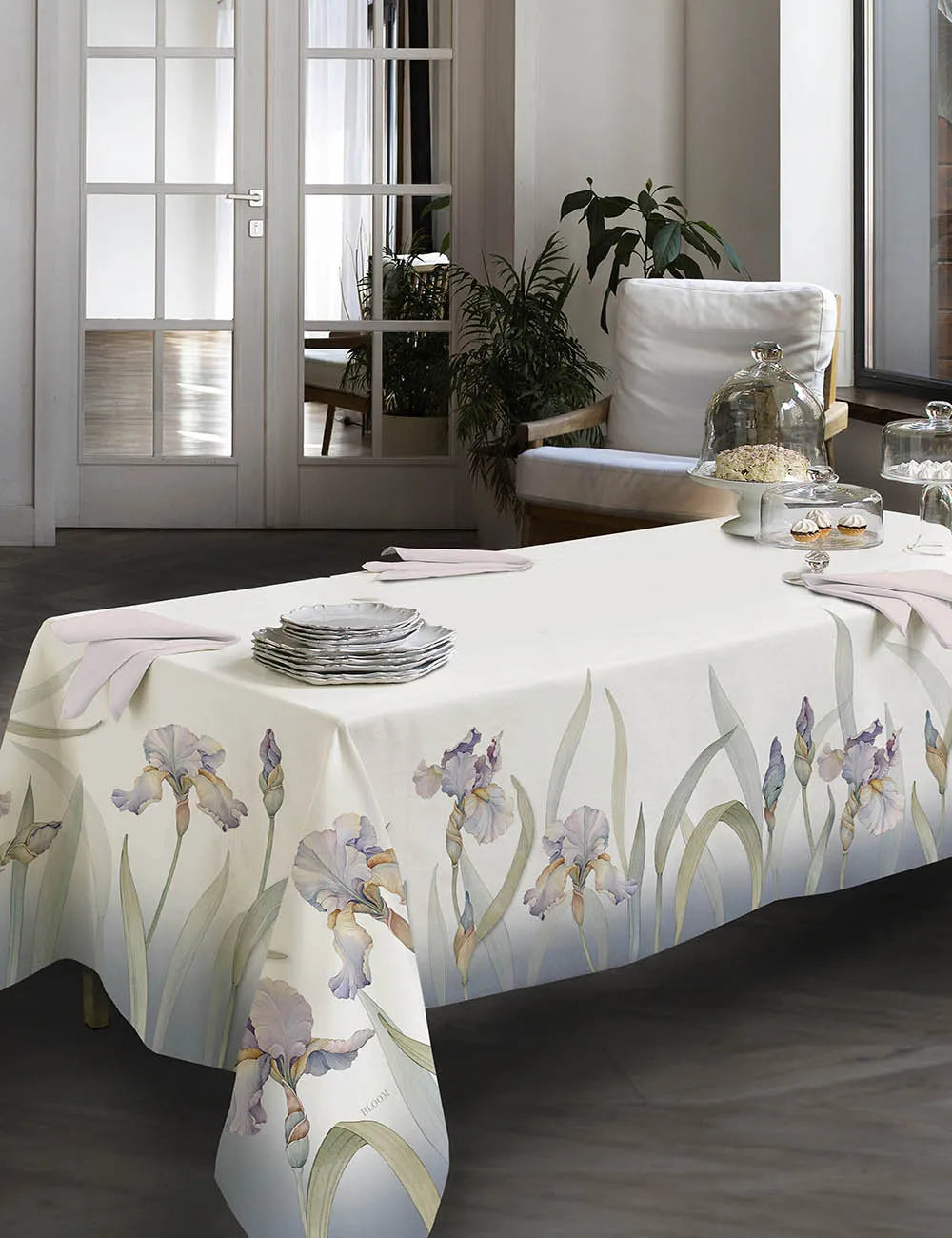 TESSITURA RANDI tovaglia stampa digitale 100% cotone Lily