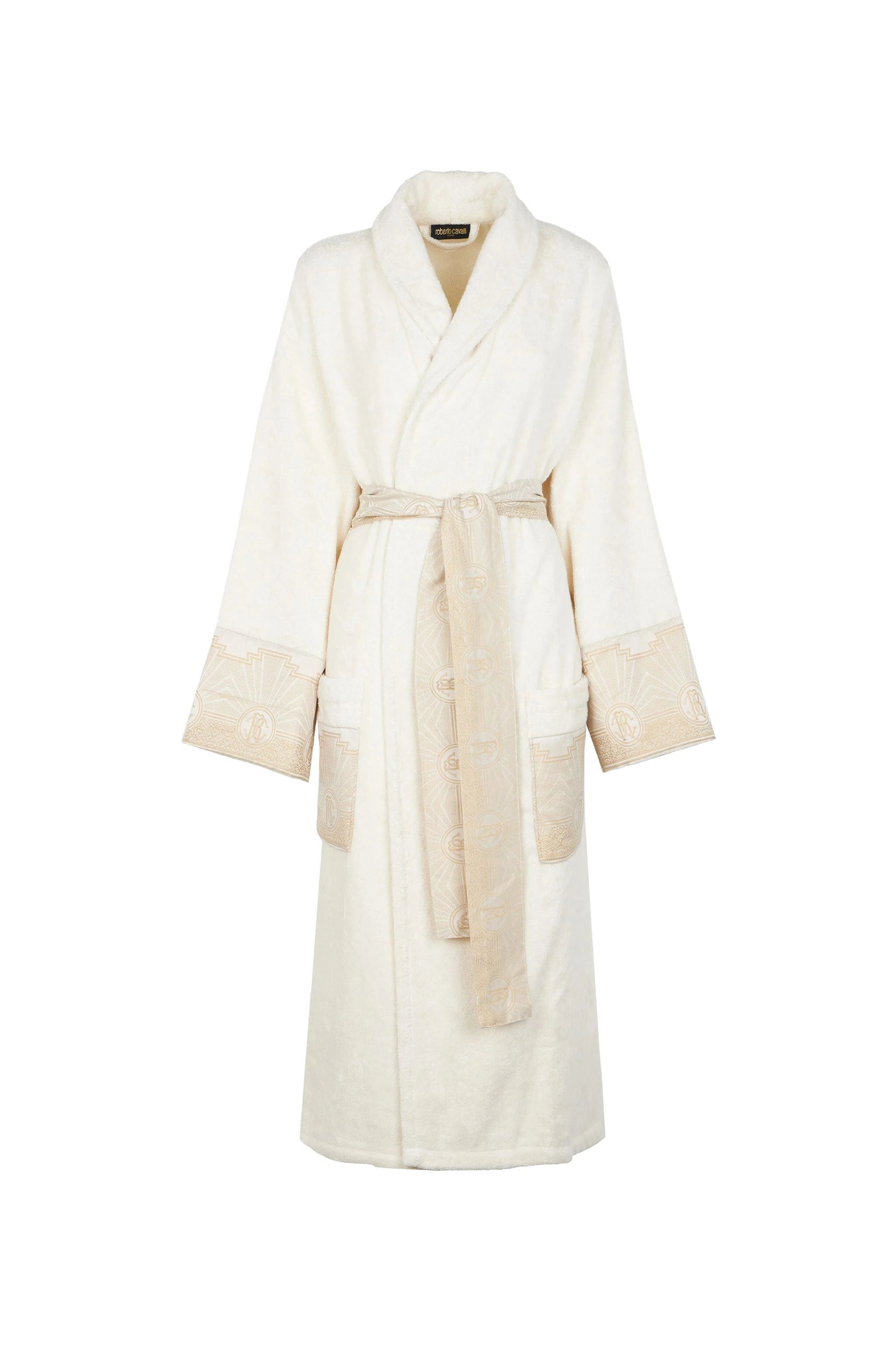 Accappatoio Scialle Roberto Cavalli Royal Collection in Spugna